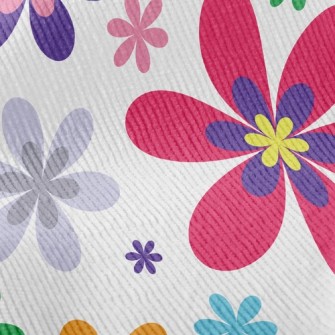 Colorful Flowers Standard Corduroy