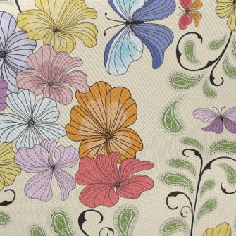 Colorful Butterfly Twill
