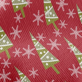 Snowflake Christmas Tree Standard Corduroy