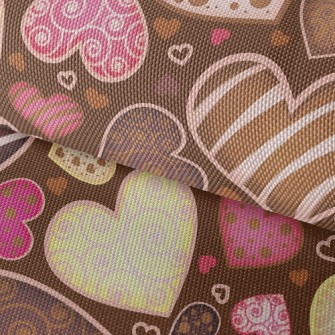 Love Chocolate Waterproof Oxford