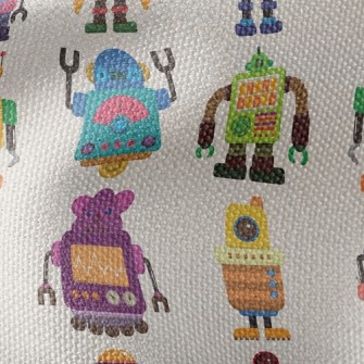 Various Robots Waterproof Canvas