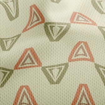 Mystery Triangle Athletic Mesh Flat Back