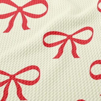 Cute Bow Birdseye Piqué