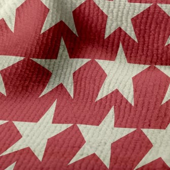 White Five-Pointed Star Terry