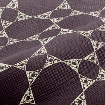 Nostalgic Tile Arrangement Performance Linen