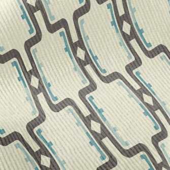 Geometric Arrangement Standard Corduroy