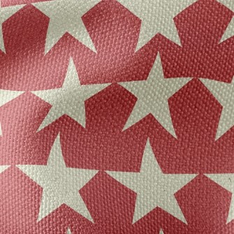 White Five-Pointed Star Waterproof Canvas