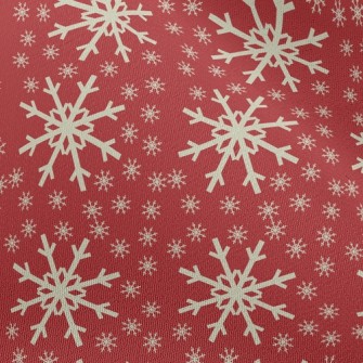 Shiny Christmas Snowflakes Chiffon