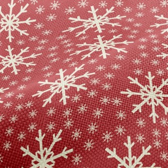 Shiny Christmas Snowflakes Performance Linen