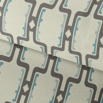 Geometric Arrangement Waterproof Oxford