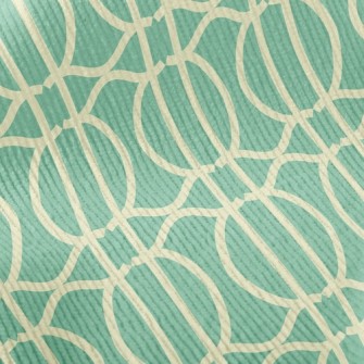 Interlaced Circles And Lines Standard Corduroy