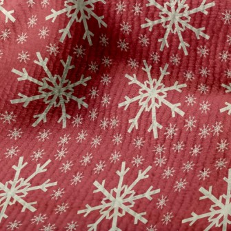 Shiny Christmas Snowflakes Terry