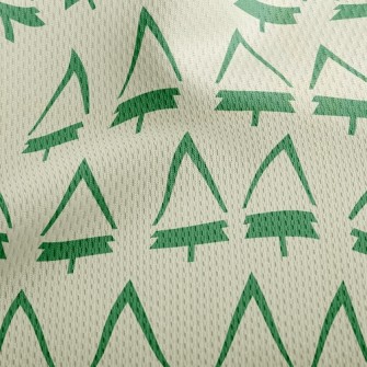 Simple Christmas Tree Athletic Mesh Flat Back