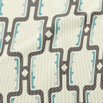 Geometric Arrangement Birdseye Piqué