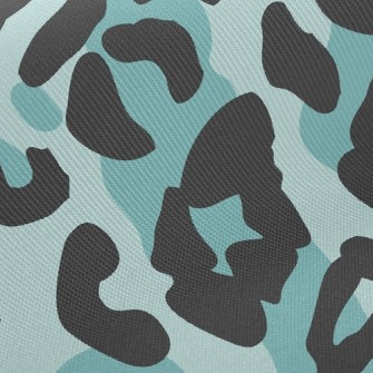 Cool Color Leopard Print Twill