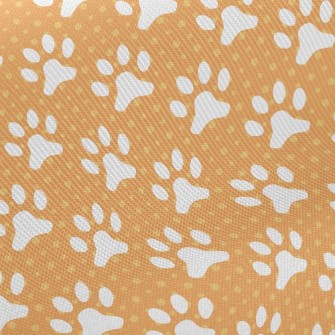 Cute Big Dog Footprints Twill