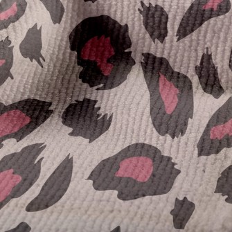 Pink Fashion Leopard Print Terry