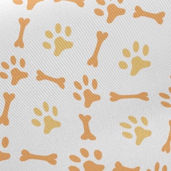 Cute Bone Footprints Twill