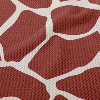 Nostalgic Giraffe Pattern Birdseye Piqué