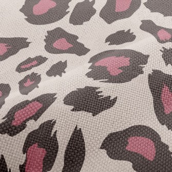 Pink Fashion Leopard Print Performance Linen
