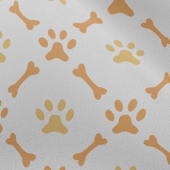 Cute Bone Footprints Chiffon