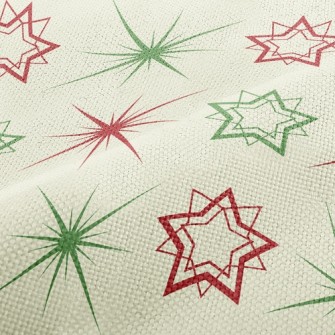 Red And Green Shining Stars Performance Linen