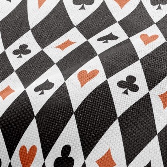 Fashion Diamond Playing Cards Performance Linen