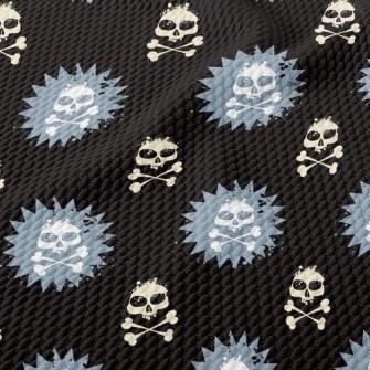 Exploding Skeleton Birdseye Piqué