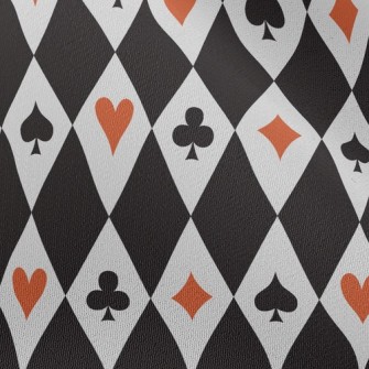 Fashion Diamond Playing Cards Chiffon