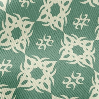 Retro Deformed Flower Standard Corduroy