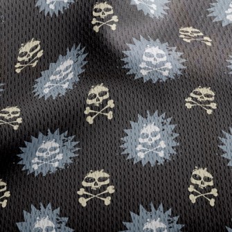 Exploding Skeleton Athletic Mesh Flat Back