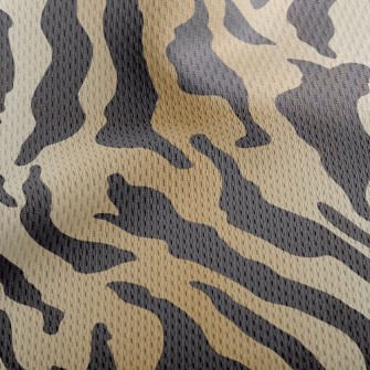 Cool Tiger Print Athletic Mesh Flat Back