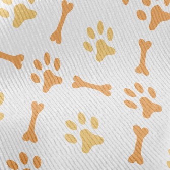 Cute Bone Footprints Standard Corduroy