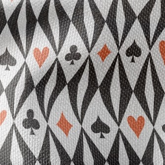 Traditional Diamond Playing Ca Waterproof Canvas