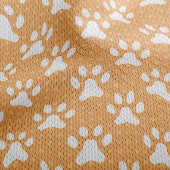 Cute Big Dog Footprints Athletic Mesh Flat Back