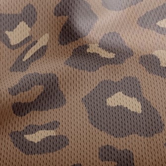 Popular Leopard Print Athletic Mesh Flat Back
