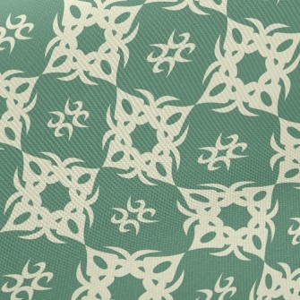 Retro Deformed Flower Twill