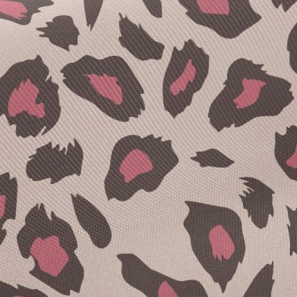 Pink Fashion Leopard Print Twill