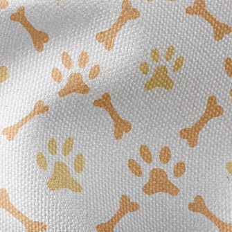 Cute Bone Footprints Waterproof Canvas