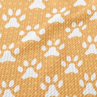 Cute Big Dog Footprints Birdseye Piqué
