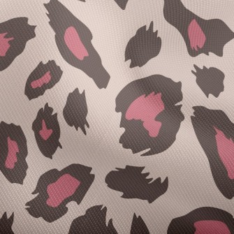 Pink Fashion Leopard Print Dobby