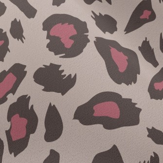 Pink Fashion Leopard Print Chiffon