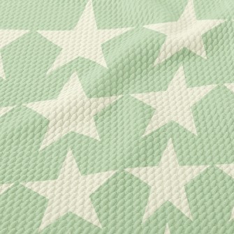 Simple Star Print Birdseye Piqué