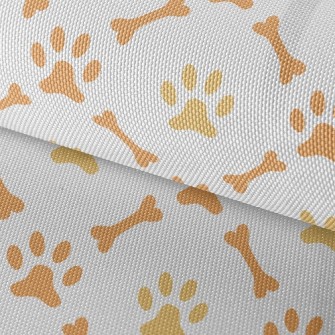 Cute Bone Footprints Waterproof Oxford