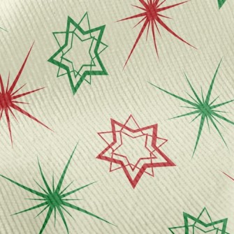 Red And Green Shining Stars Standard Corduroy