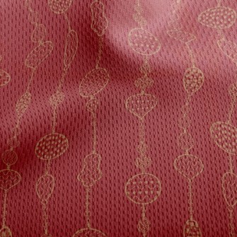 Retro Festive Lantern Athletic Mesh Flat Back