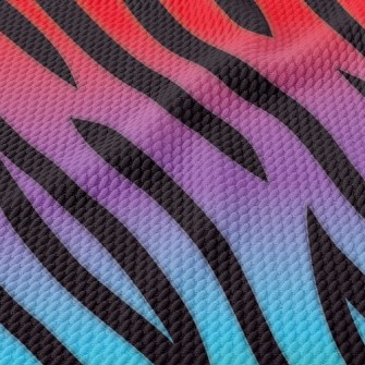 Rainbow Texture Birdseye Piqué