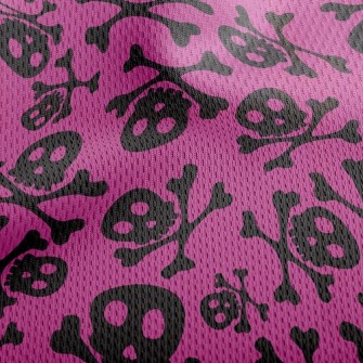 Skull Family Athletic Mesh Flat Back