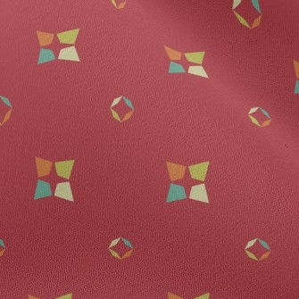 Nostalgic Colored Squares Chiffon