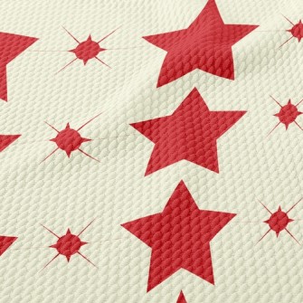 Row Of Stars Birdseye Piqué